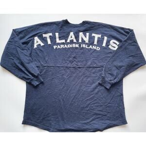 Navy Blue and White Atlantis Paradise Island Cotton Spirit Jersey Size XL